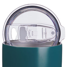 Be Still Teal Floral Stainless Steel Travel Tumbler - Psalm 46:10