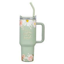 He Restores My Soul 40 oz Stainless Steel Travel Tumbler - Psalm 23:3