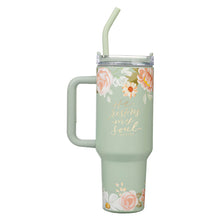 He Restores My Soul 40 oz Stainless Steel Travel Tumbler - Psalm 23:3