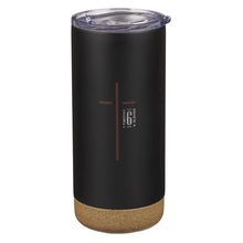 Man of God Black Stainless Steel Tumbler - 1 Timothy 6:11