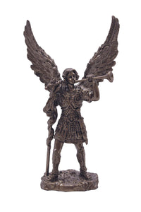 Archangel Gabriel in lightly cold cast bronze