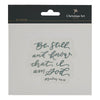 Be Still and Know Holographic Silver Vinyl Sticker- Psalm 46:10