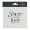 Trust in the Lord Teal Vintage Vinyl Sticker - Proverbs 3:5