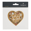 Trust in the Lord Yellow Floral Heart Vinyl Sticker - Proverbs 3:5