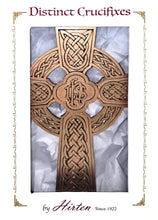Celtic Pewter Cross in Bright Gold