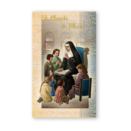 St. Angela Pamphlet Prayer Card