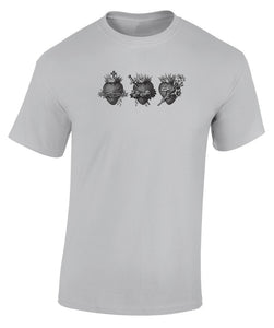 Three Hearts of Holy Family T-Shirt - XXL