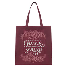 Amazing Grace Burgundy Reusable Non-woven Shopping Tote Bag