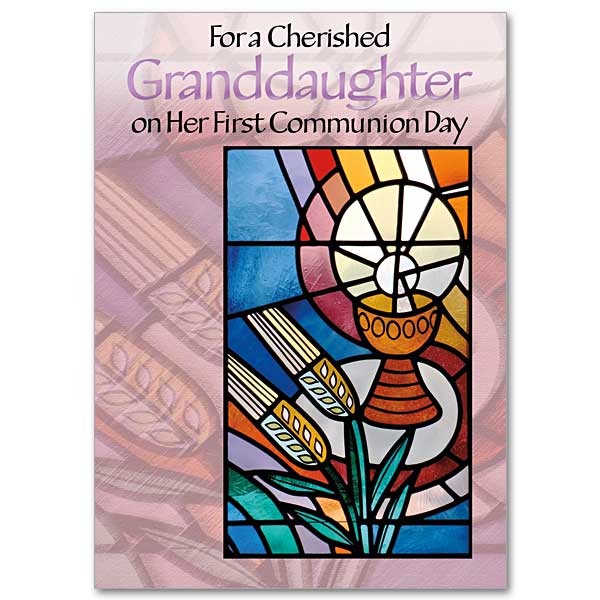 For a Cherished Granddaughter on Her First Communion Day