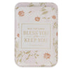 Bless and Keep You Blush Bloom Faux Leather Phone Wallet - Numbers 6:24