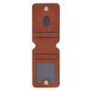 Stand Firm Honey-brown Faux Leather Phone Wallet with Stand - 1 Corinthians 16:13