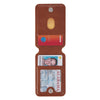 Stand Firm Honey-brown Faux Leather Phone Wallet with Stand - 1 Corinthians 16:13