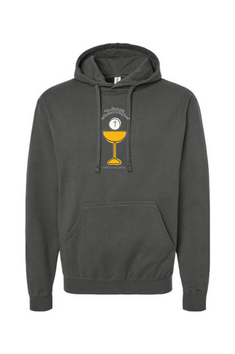 The Sacrament of Love - St. Thomas Aquinas Hooded Sweatshirt: Charcoal / M