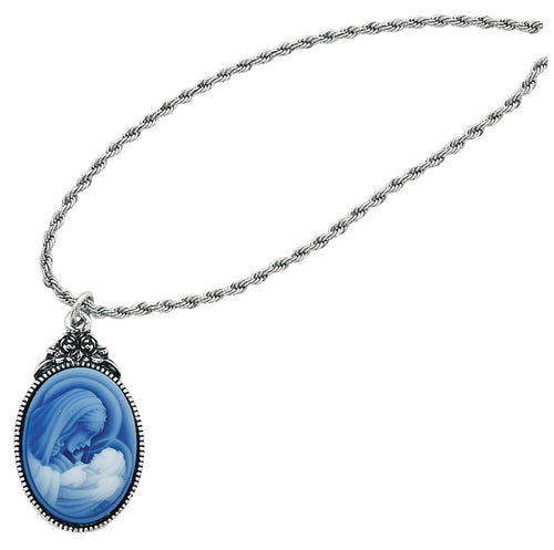 Mother & Child Cameo Pendant