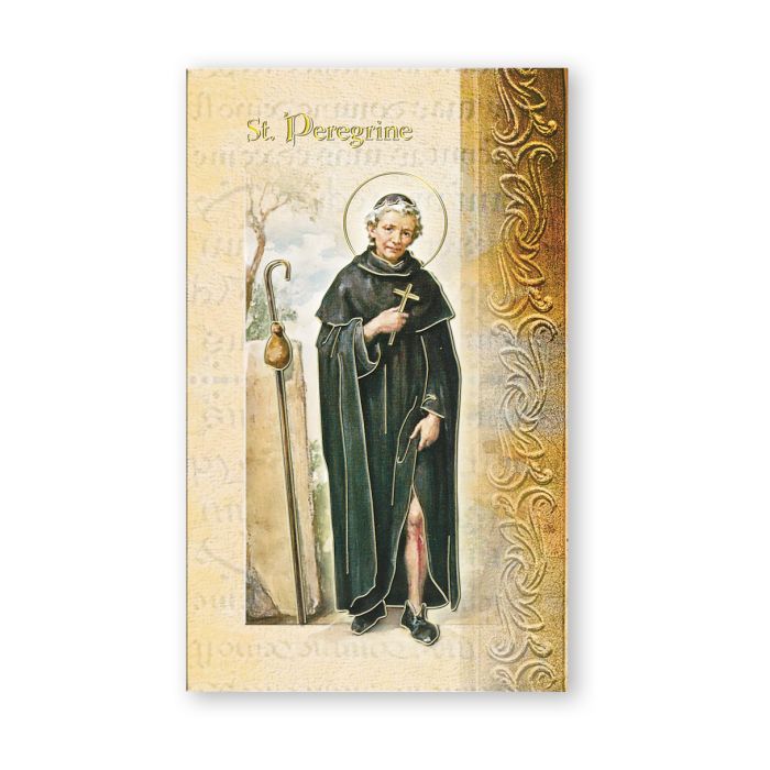 Biography of Saint Peregrine Prayer Card