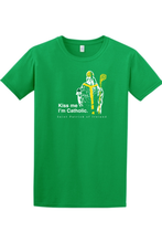 Kiss Me, I'm Catholic - St. Patrick of Ireland Adult T-shirt: Irish Green / M - Catholic Book & Gift Store 