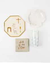 Baptism Party Plates