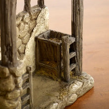 Three Kings Lighted Nativity Stable To Accompany 10 Inch Set