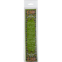 Fruit of the Spirit, Woven Fabric Christian Bookmark, Silky Soft Galatians 5:22-23