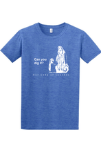 Can you dig it? - Our Lady of Lourdes Adult T-Shirt: Heather Royal / S - Catholic Book & Gift Store 