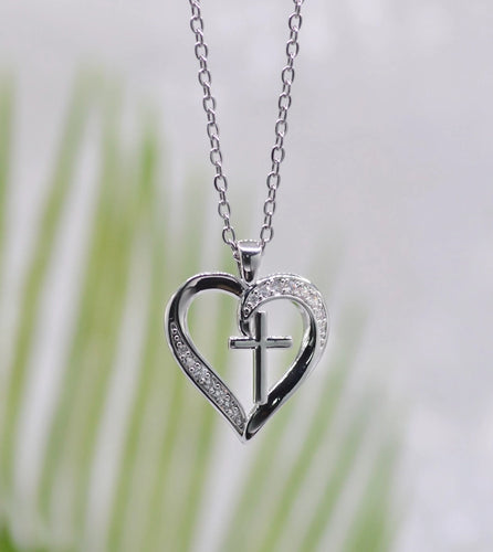 Heart/Cross Necklace - Eden Merry Necklace