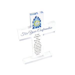 For Your Confirmation Standing Acrylic Cross