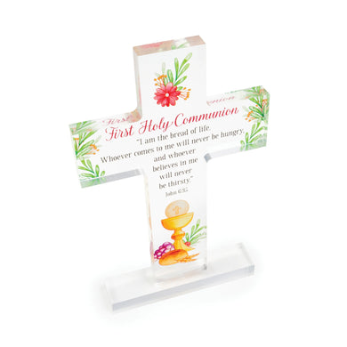 First Holy Communion Acrylic Standing Cross