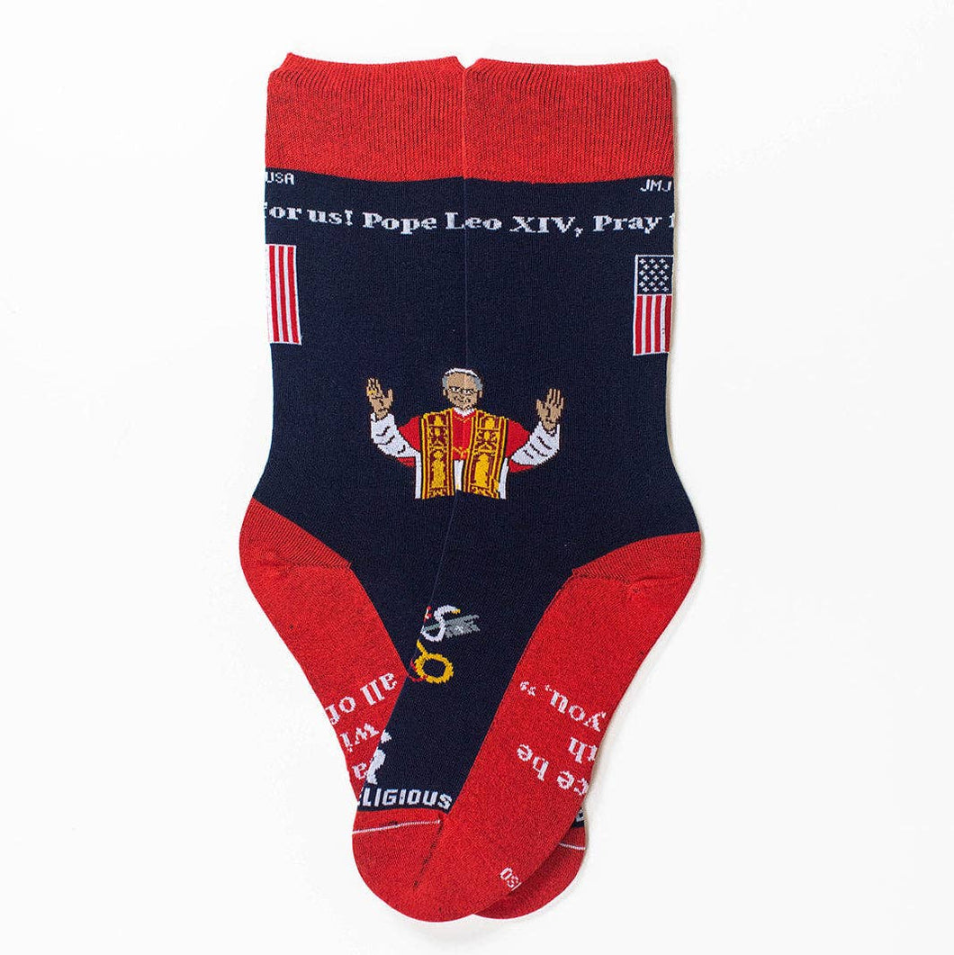 Pope Leo XIV Adult Socks