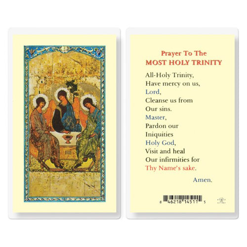 Prayer to the Most Holy Trinity Prayer Card