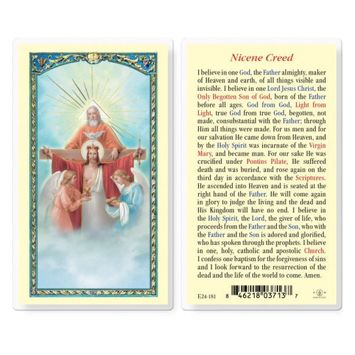 Nicene Creed Holy Card