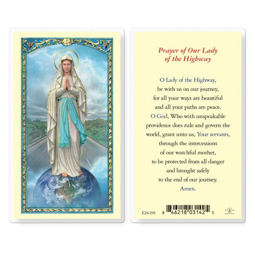 Our Lady of the Highway Prayer Card