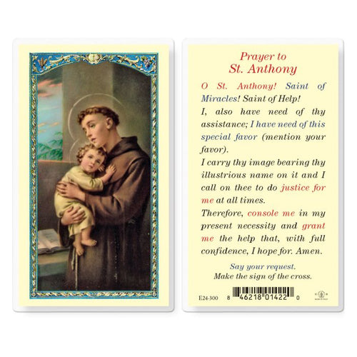 Prayer to Saint Anthony Prayer Card