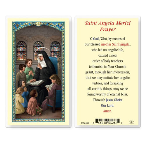 Saint Angela Merici Prayer Card