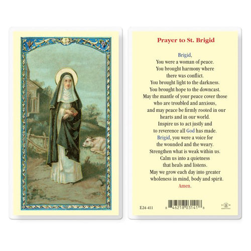 Prayer to Saint Brigid Holy Card