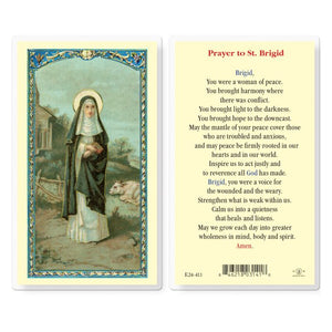 Prayer to Saint Brigid Holy Card