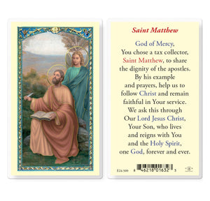 Saint Matthew Prayer Card