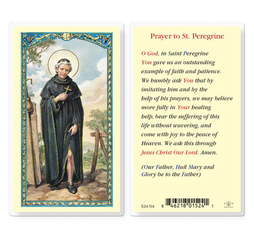 Saint Peregrine Holy Card