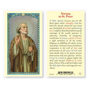 Novena to Saint Peter Prayer Card