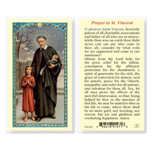 Saint Vincent de Paul Prayer Card