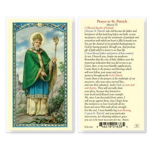 St. Patrick Prayer Card