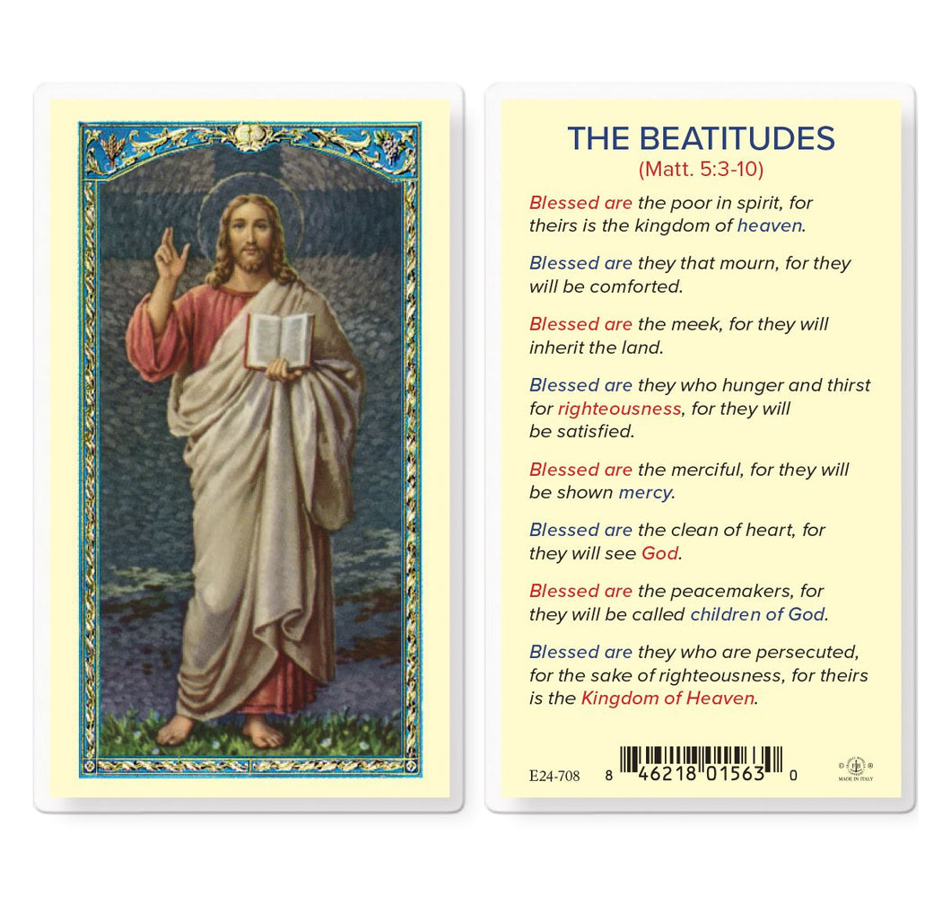 The Beatitudes Prayer Card