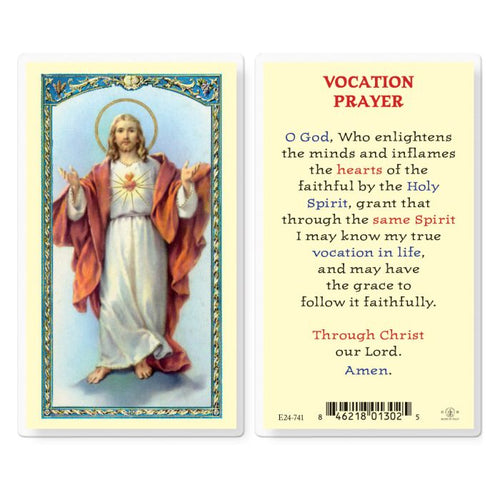 Vocation Prayer Card