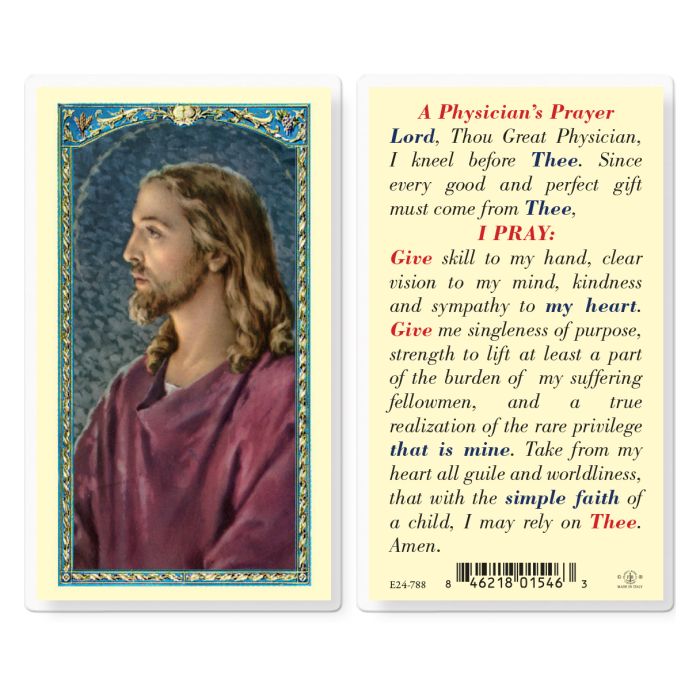 Head of Christ with A Physician's Prayer