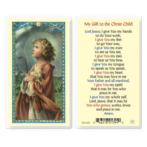 My Gift to the Christchild Prayer Card