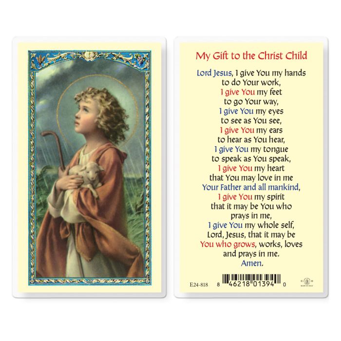 My Gift to the Christchild Prayer Card