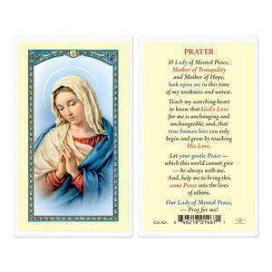 Our Lady of Mental Peace with Blessed Virgin Mary
