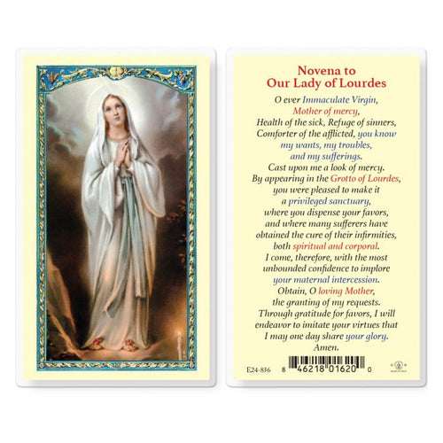 Our Lady of Lourdes Novena Prayer Card