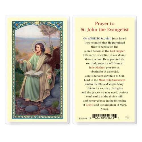 Prayer to Saint John Evangelist Holy Card