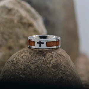 Wood/Cross Ring Size 12 - Eden Merry Ring