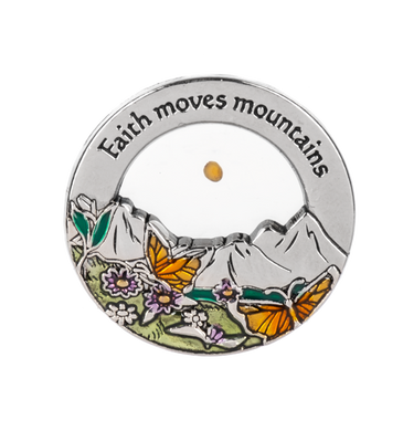 Faith Moves Mountains Pocket Charm